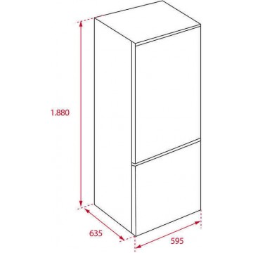 Teka NFL 342 C Ψυγειοκαταψύκτης 310lt NoFrost Υ188xΠ59.5xΒ63.5εκ. Λευκός